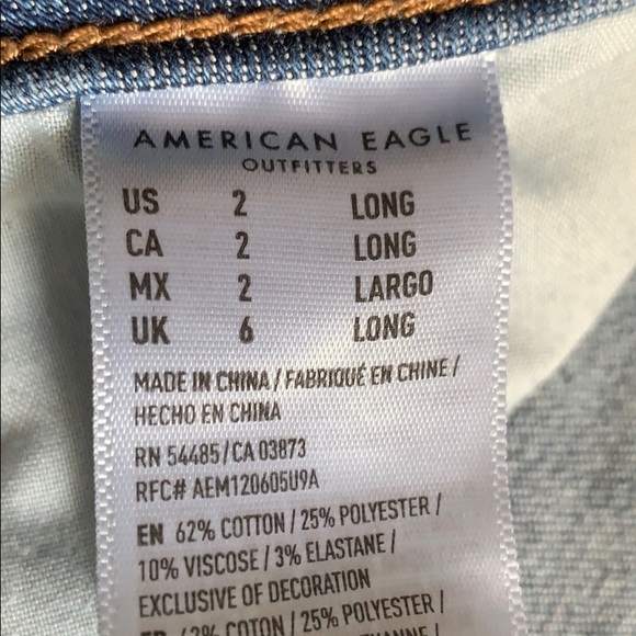 The 2 by 2 Lot: 2 American Eagle Jeans size 2 Long - Picture 3 of 10